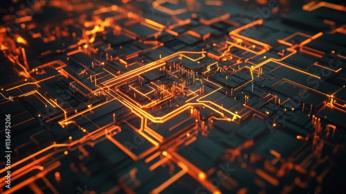 Wallpaper Mural Supercomputer processing vast amounts of data, symbolizing advanced technology and innovation in data analytics and computational power. Torontodigital.ca