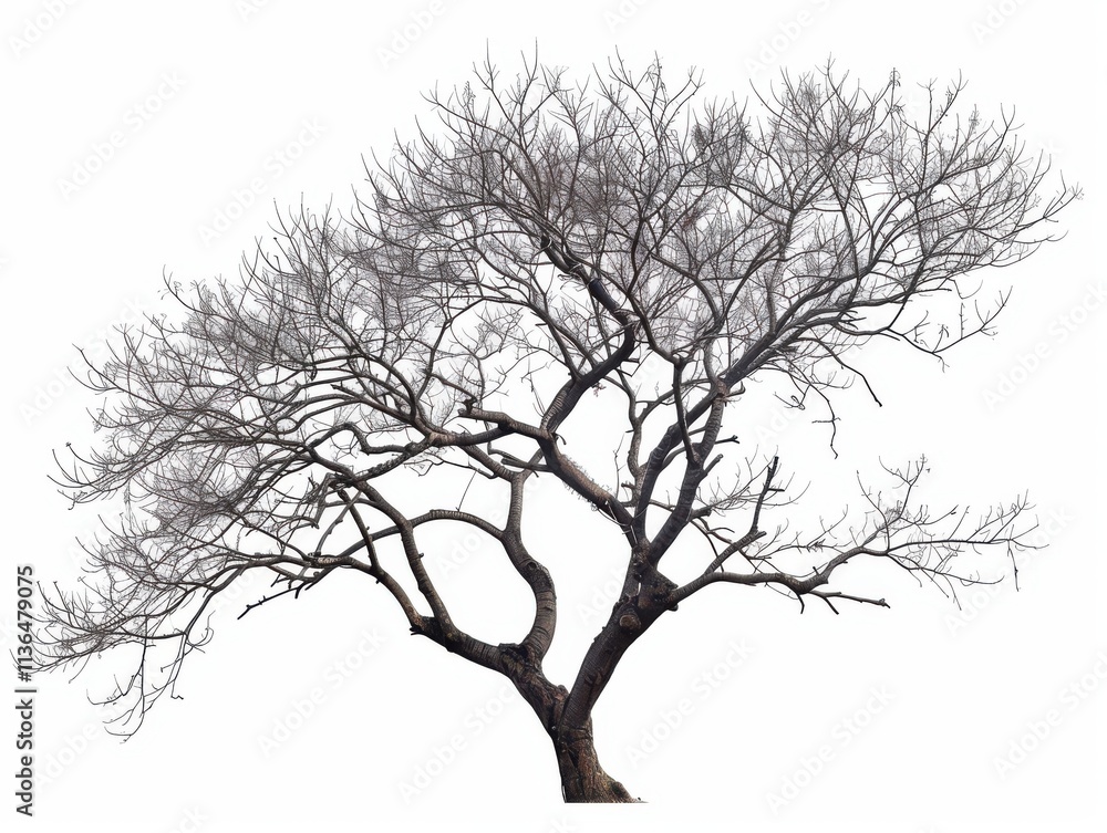 Isolated bare branch tree nature scene plant life minimalist view Isolated bare branch tree nature scene plant life minimalist view