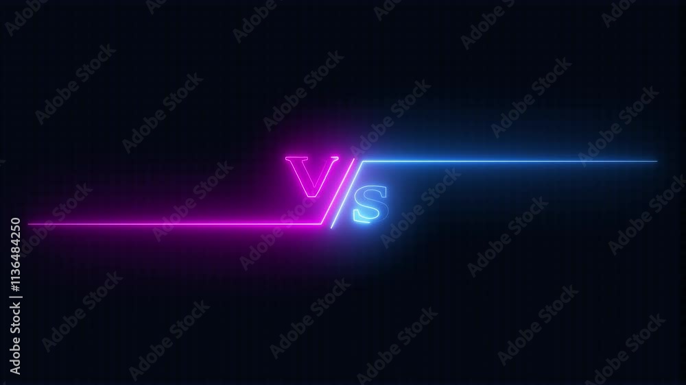 VS versus bars neon glowing animated. Versus vs bars neon. VS versus bars neon glowing animated. Versus vs bars neon.