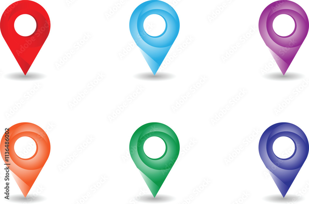 Location icon set vector Location icon set vector