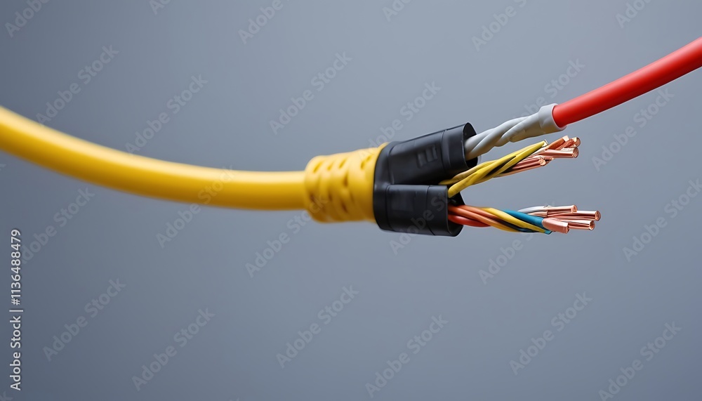 Cable with electrical wires on background, closeup electronic, power, wire, industry, insulated, 4 Cable with electrical wires on background, closeup electronic, power, wire, industry, insulated, 4
