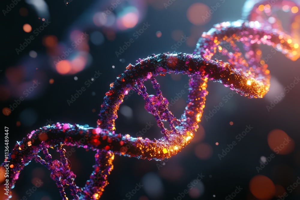 Captivating Molecular Structure of DNA with Vibrant Colors and Intricate Details Captivating Molecular Structure of DNA with Vibrant Colors and Intricate Details