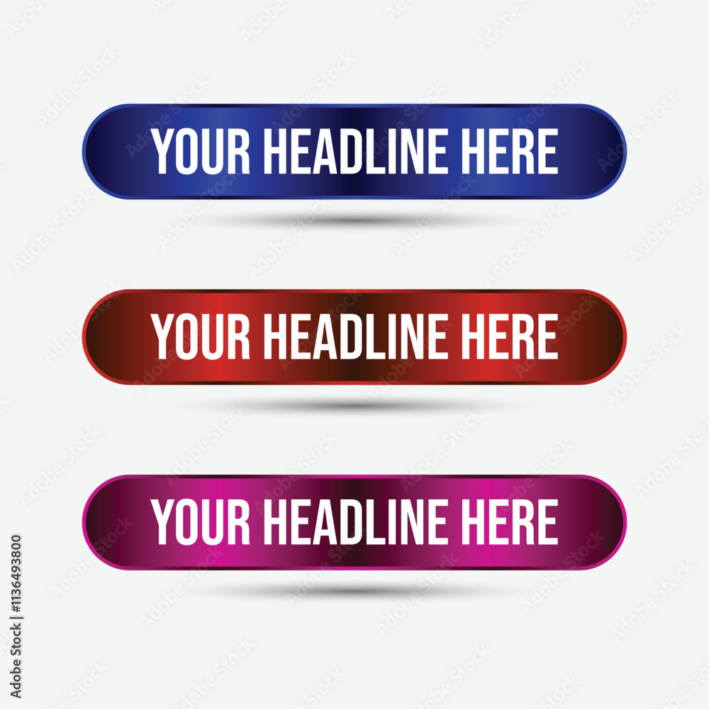 Modern lower third banner design template
Modern lower third banner design template