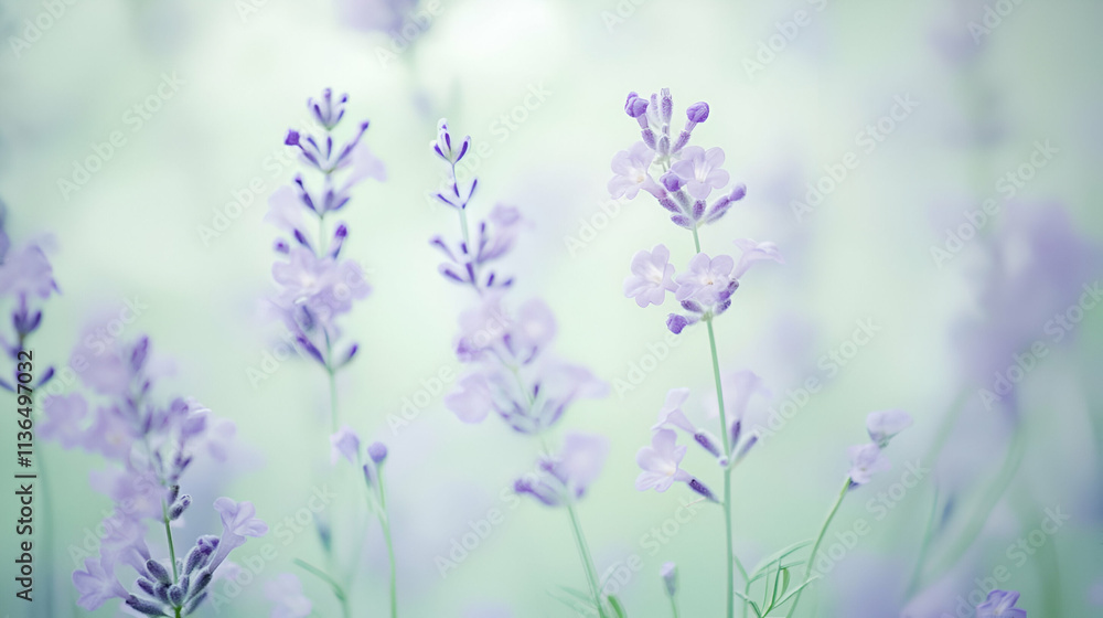 A serene close-up of delicate lavender flowers in soft focus, evoking tranquility and nature. A serene close-up of delicate lavender flowers in soft focus, evoking tranquility and nature.