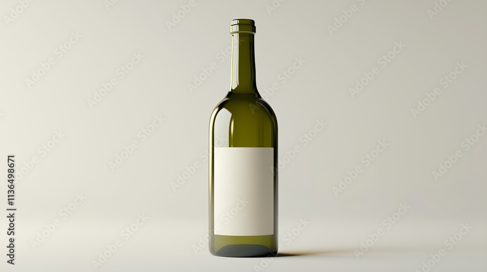 A bottle of vine on a white background A bottle of vine on a white background