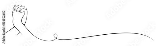 world friendship day line art illustration