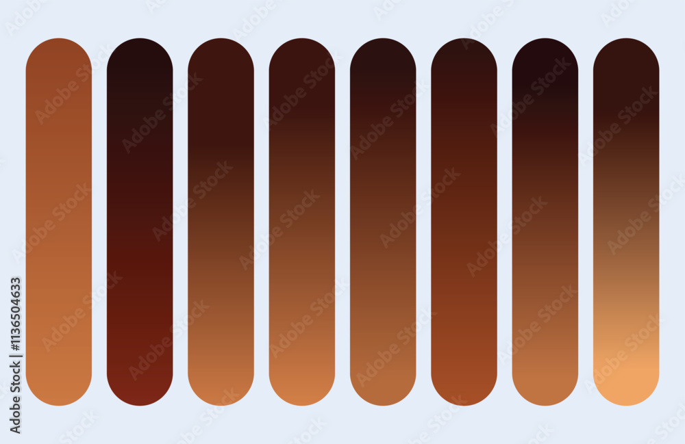 Fototapeta premium Set of vibrant gradients swatches or buttons