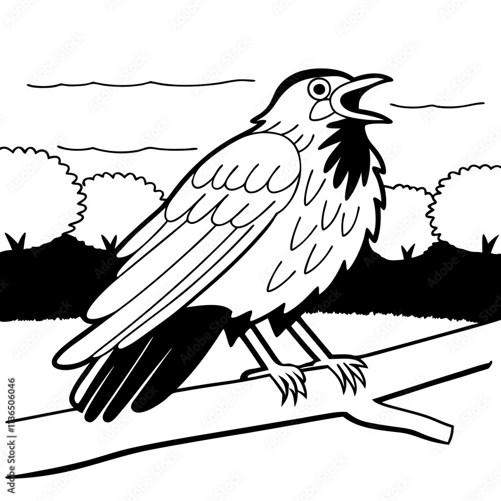Obraz premium bird on a branch