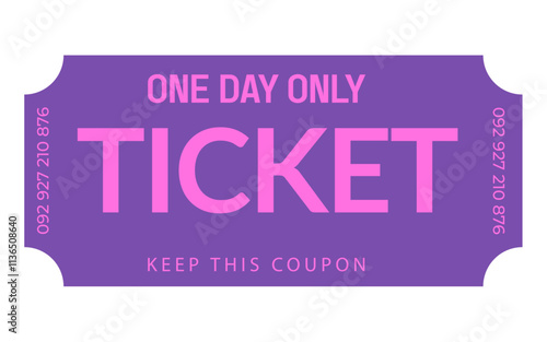 Ticket, Admit one ticket, vintage ticket