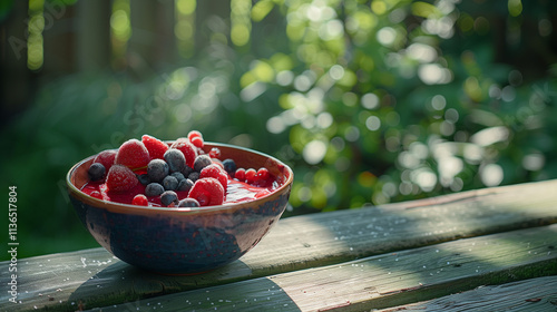 A Mixed Berry Smoothie Bowl