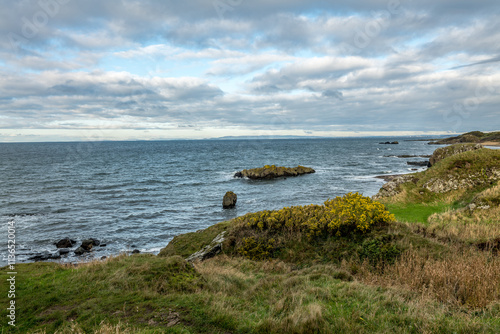 South Ayrshire coast line on a sunny winters day photo