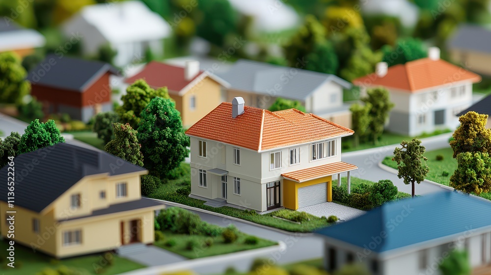 Increasing Property Taxes Concept, Urban Development Plan Showcasing Future Properties and Tax Implications in a Model Community Setting Increasing Property Taxes Concept, Urban Development Plan Showcasing Future Properties and Tax Implications in a Model Community Setting