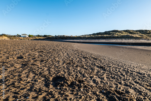 Sandy beach on the Ayrshire coast at Turnberry photo