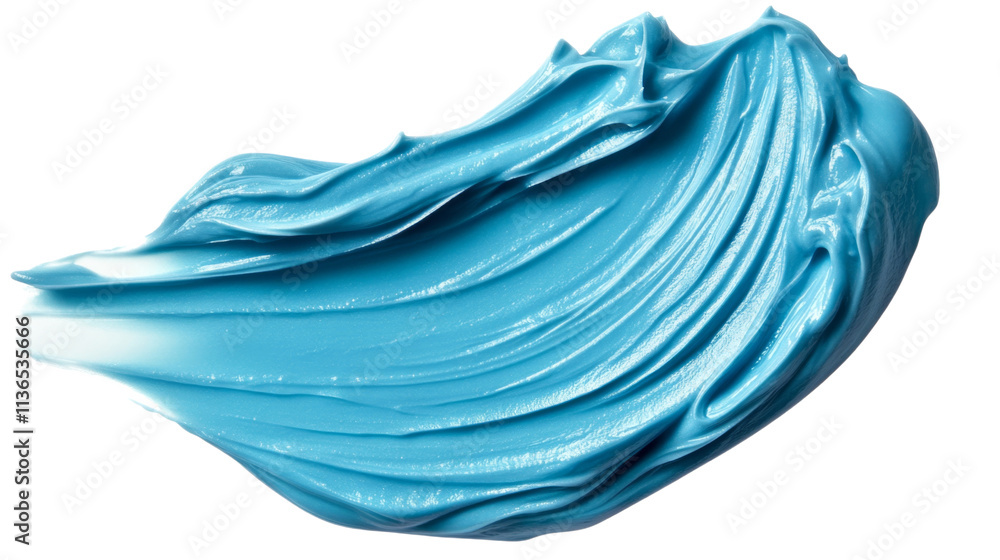 Smooth Blue Cosmetic Cream Texture, isolated on transparent background Smooth Blue Cosmetic Cream Texture, isolated on transparent background