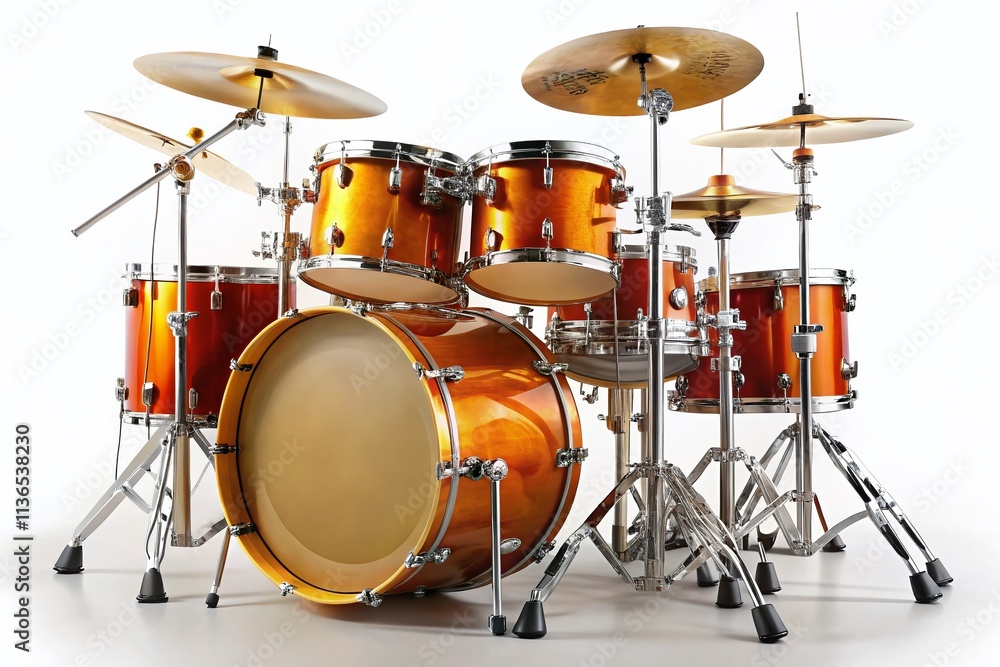 Isolated Drum Kit, White Background, Studio Shot, Percussion Instrument, Music Equipment, Drums, Drum Set Photography Isolated Drum Kit, White Background, Studio Shot, Percussion Instrument, Music Equipment, Drums, Drum Set Photography