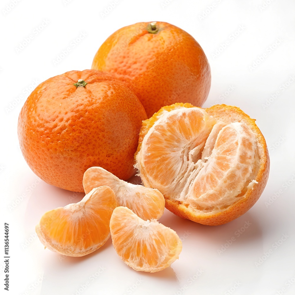 Pile of Mandarin orange isolate on white background.
Pile of Mandarin orange isolate on white background.