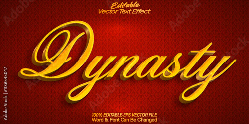 Dynasty Vector Text Effect Editable Alphabet Historical Kingdom