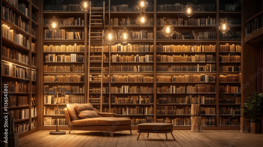 Cozy reading space home library interior design warm environment inviting view comfort and inspiration Cozy reading space home library interior design warm environment inviting view comfort and inspiration