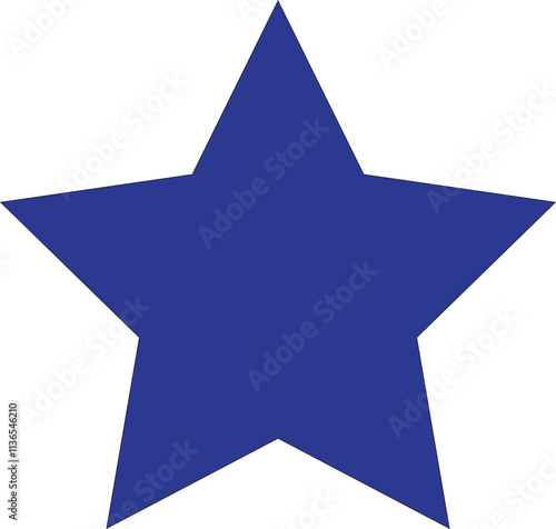 blue star icon on white