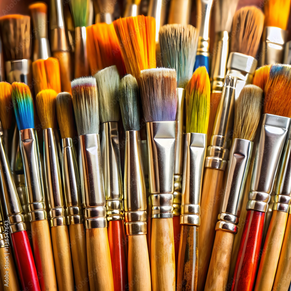 Fototapeta premium A collection of paintbrushes