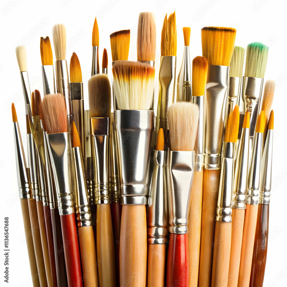 Fototapeta premium A collection of paintbrushes