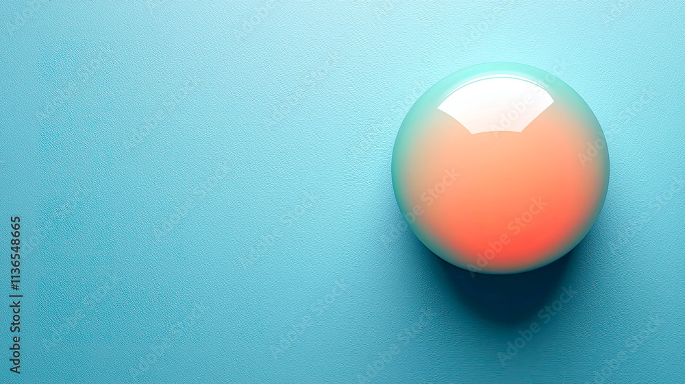 Glowing orb on blue background. Glowing orb on blue background.