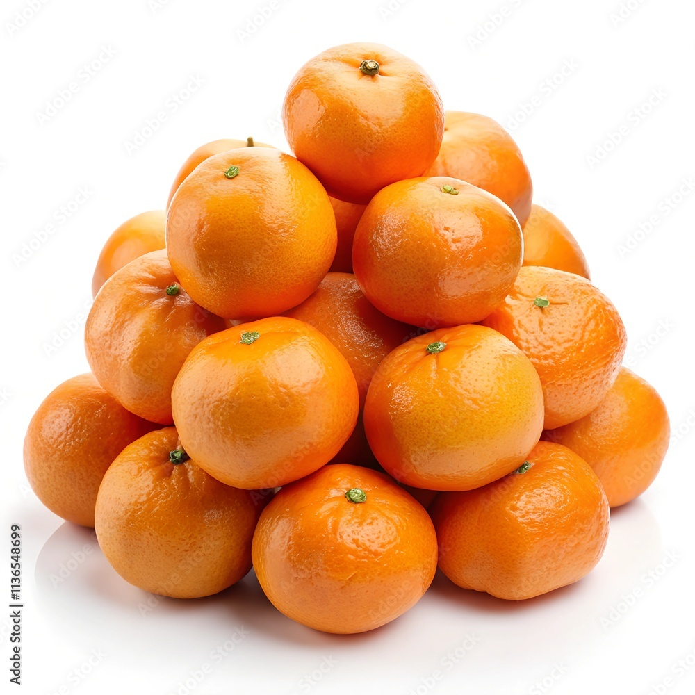 Pile of Mandarin orange isolate on white background.
Pile of Mandarin orange isolate on white background.
