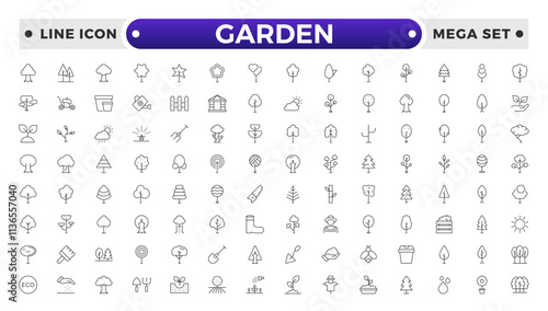 Set of garden icons. Growing seedlings plant shoots. Agriculture and gardener. Biotechnology plants. Sowing seeds.