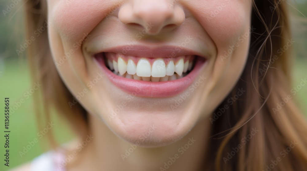 A woman's sincere smile A woman's sincere smile