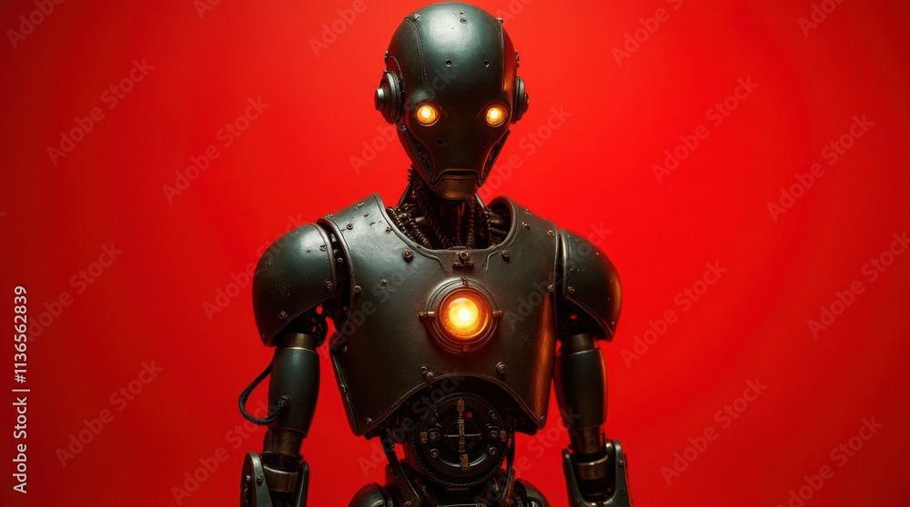 Fototapeta premium Portrait of a Steam-Powered Automaton