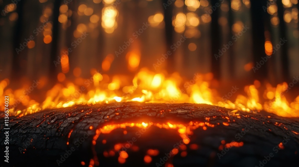 Wildfire Aftermath Scenes Fire retardant residue Wildfire Aftermath Scenes Fire retardant residue