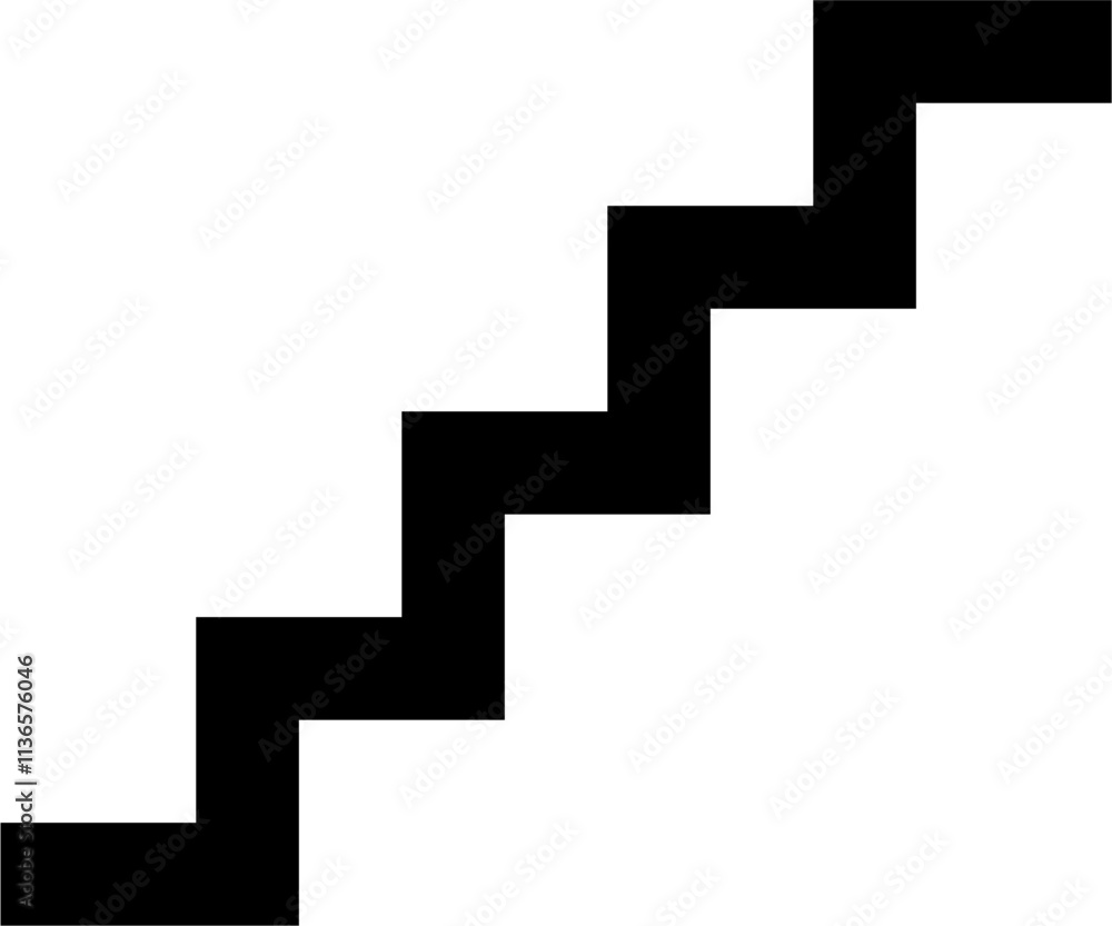 stairs sign isolated on white background. vector ilustration. stairs sign isolated on white background. vector ilustration.
