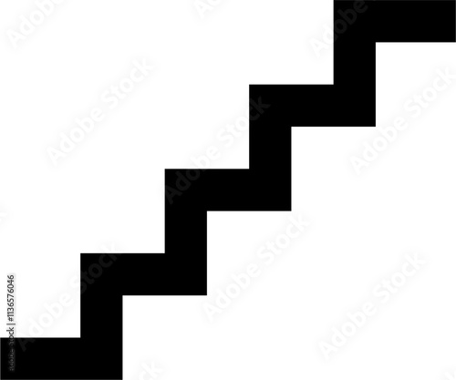 stairs sign isolated on white background. vector ilustration. 