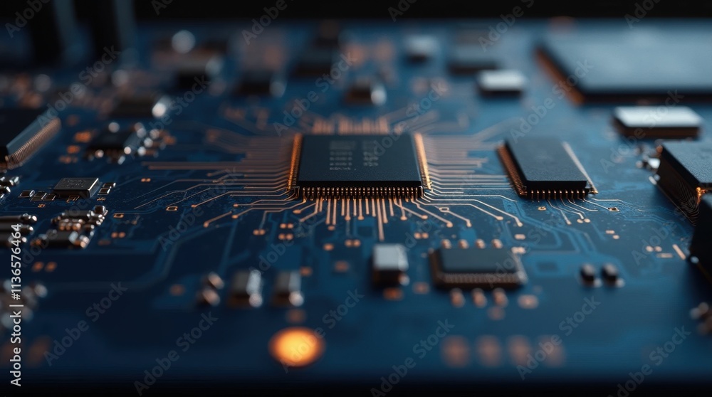Intricate Gold Engravings on an Electronics Board Intricate Gold Engravings on an Electronics Board