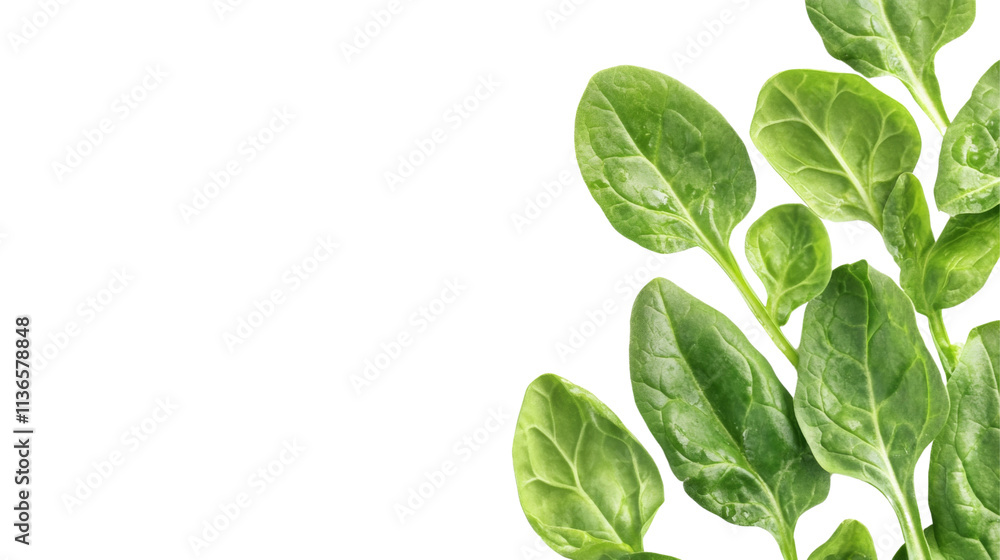 Spinach leaves, isolated on transparent background Spinach leaves, isolated on transparent background