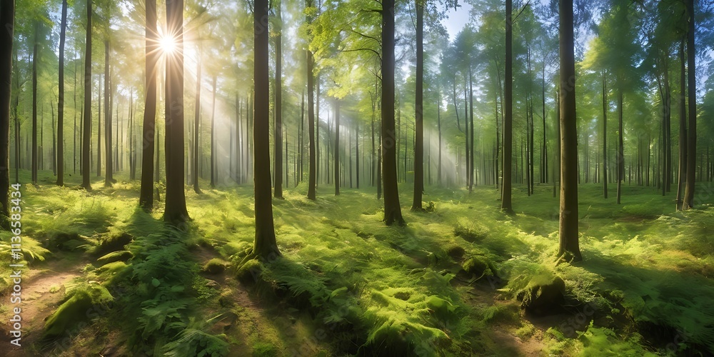 Fototapeta premium morning in the forest