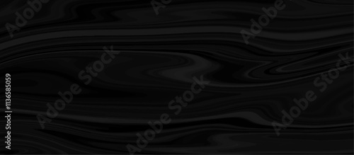 Black and grey liquid marble pattern texture natural background. Liquify Swirl black and gray color art. Beautiful drawing with the divorces and wavy lines in gray tones.