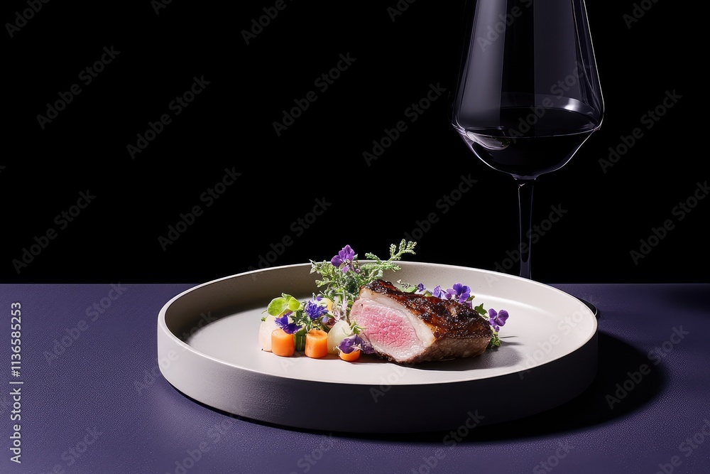Gourmet Lamb Dish with Seasonal Vegetables and Herbs Gourmet Lamb Dish with Seasonal Vegetables and Herbs