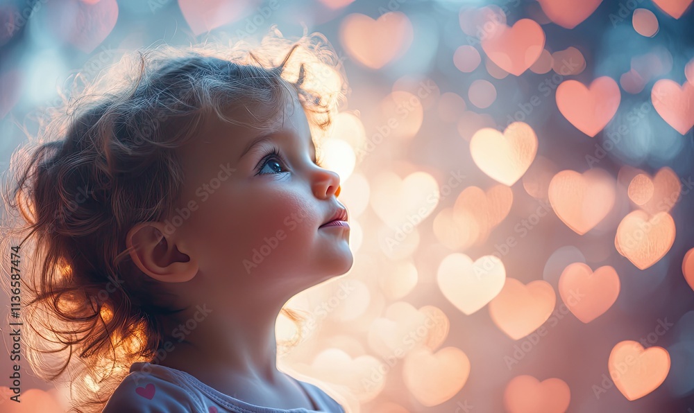 a cute baby surrounded by a pastel background, a little baby and pastel heart and balloon and cady. a cute baby surrounded by a pastel background, a little baby and pastel heart and balloon and cady.