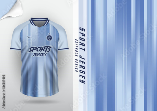 Jersey design, jersey, football, soccer, futsal, running, badminton, tennis, exercise, rugby, pattern, gradient, blue