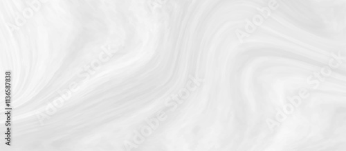 White and grey liquid marble pattern texture natural background. Liquify Swirl white and gray color art. Beautiful drawing with the divorces and wavy lines in gray tones.