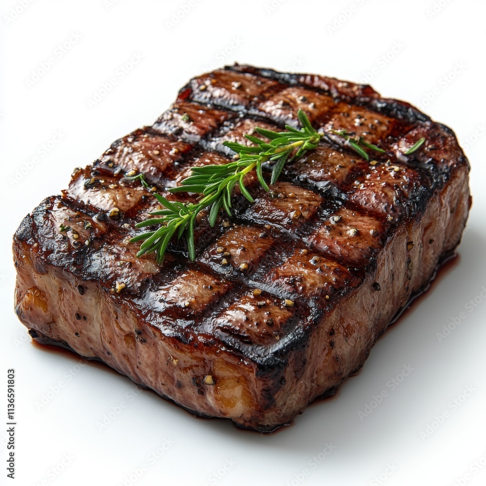 Grilled Ribeye Steak with Rosemary Garnish: A Culinary Delight Grilled Ribeye Steak with Rosemary Garnish: A Culinary Delight