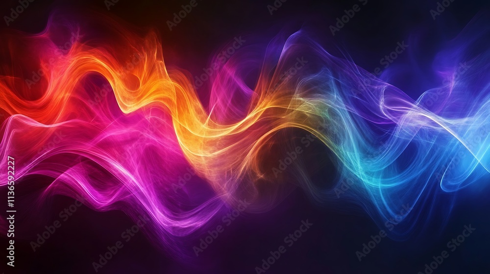 Dynamic circular waves radiating outward in vibrant colors Dynamic circular waves radiating outward in vibrant colors