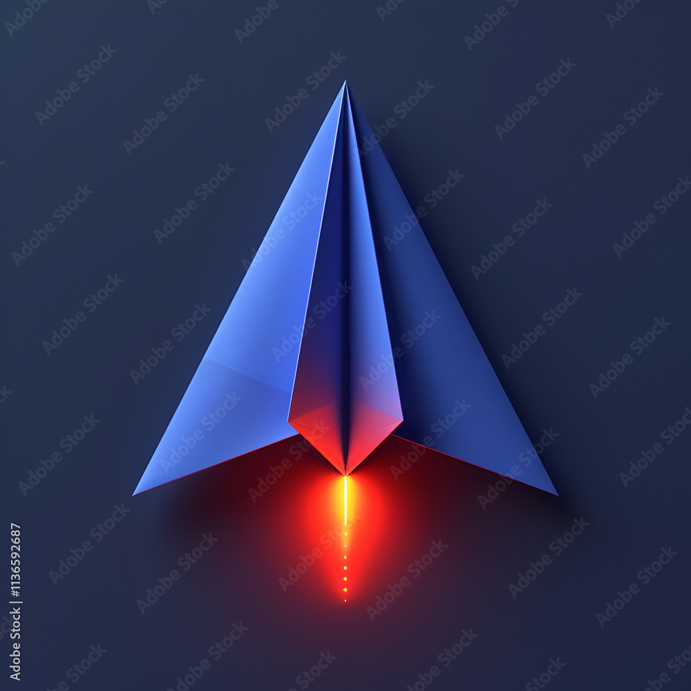 Fototapeta premium Paper plane concept