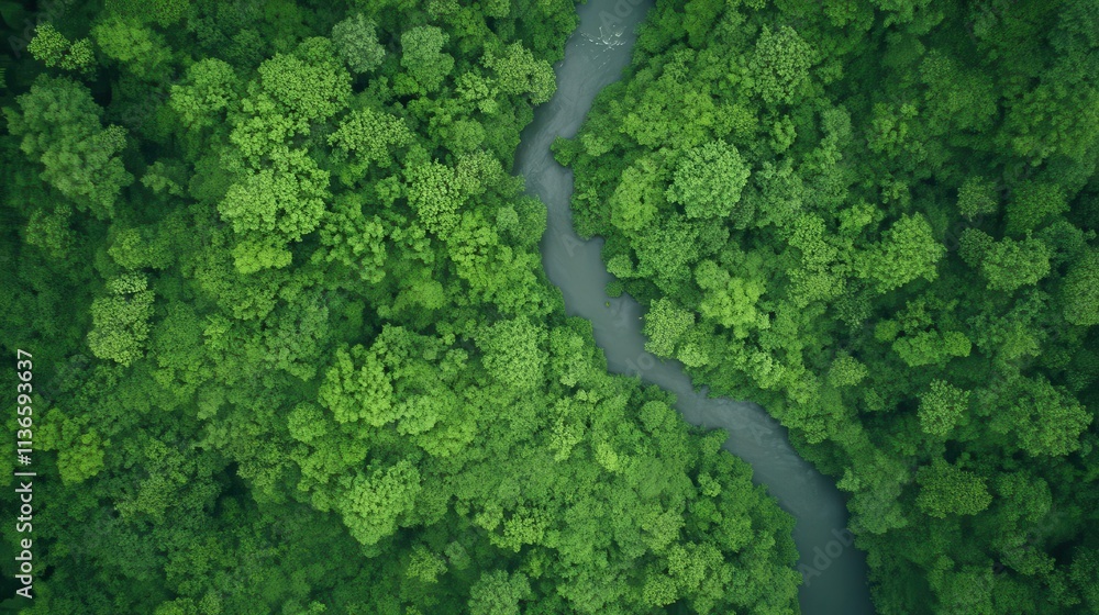 A drone view of winding rivers carving through a dense jungle, untouched wilderness. A drone view of winding rivers carving through a dense jungle, untouched wilderness.