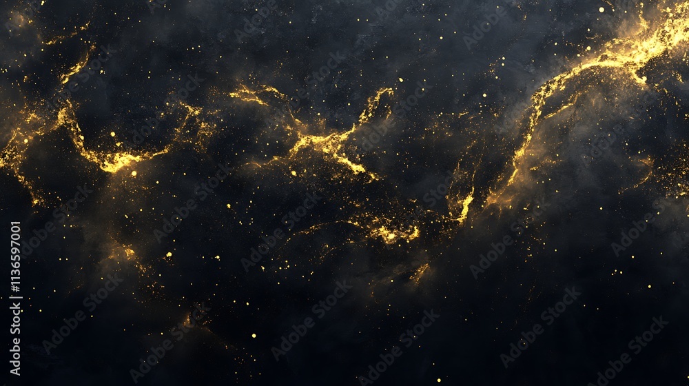 Abstract black and gold gradient with glowing edges Abstract black and gold gradient with glowing edges