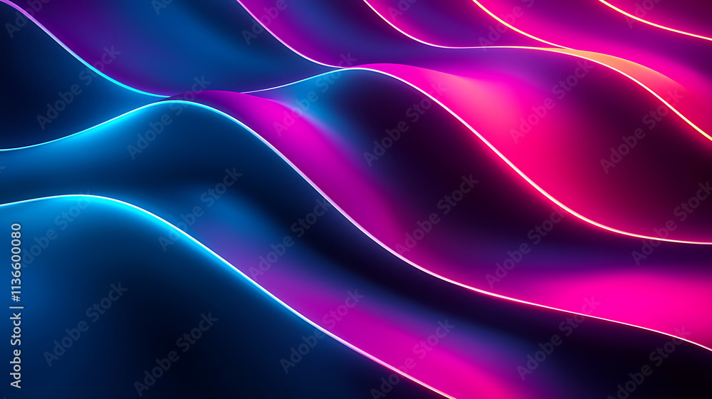 Fototapeta premium Abstract background with 3D lines