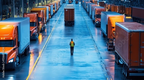  logistics, transportation, trucking, warehouse, delivery photo