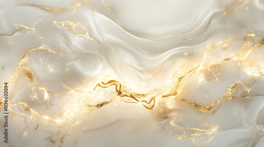 Ivory surface with glowing golden accents and soft light reflections Ivory surface with glowing golden accents and soft light reflections