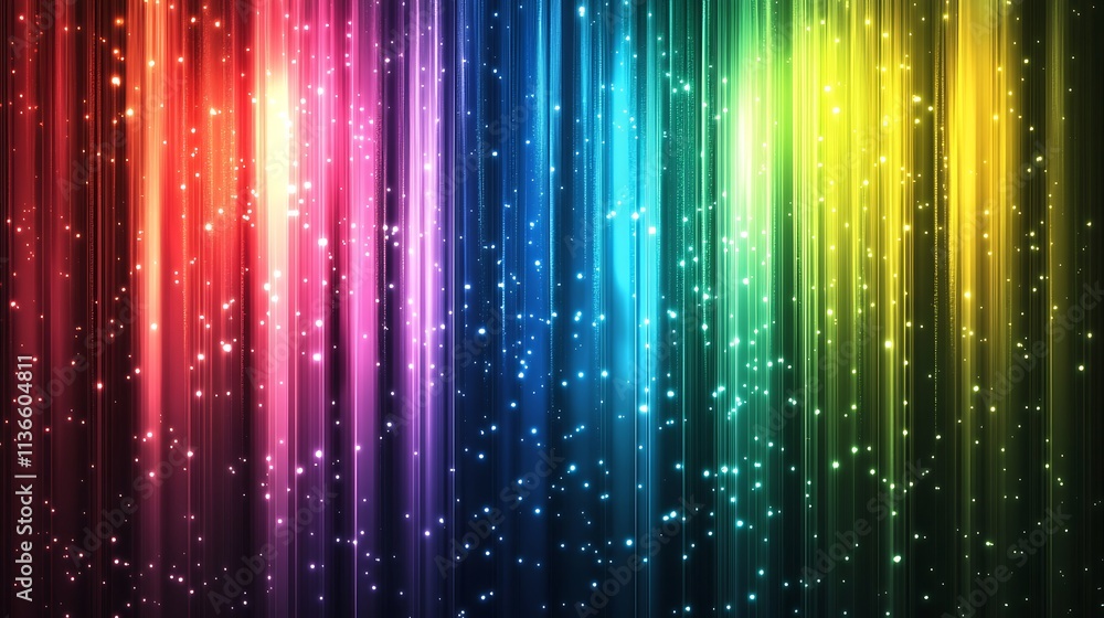 Bold rainbow spectrum blending seamlessly into soft light Bold rainbow spectrum blending seamlessly into soft light